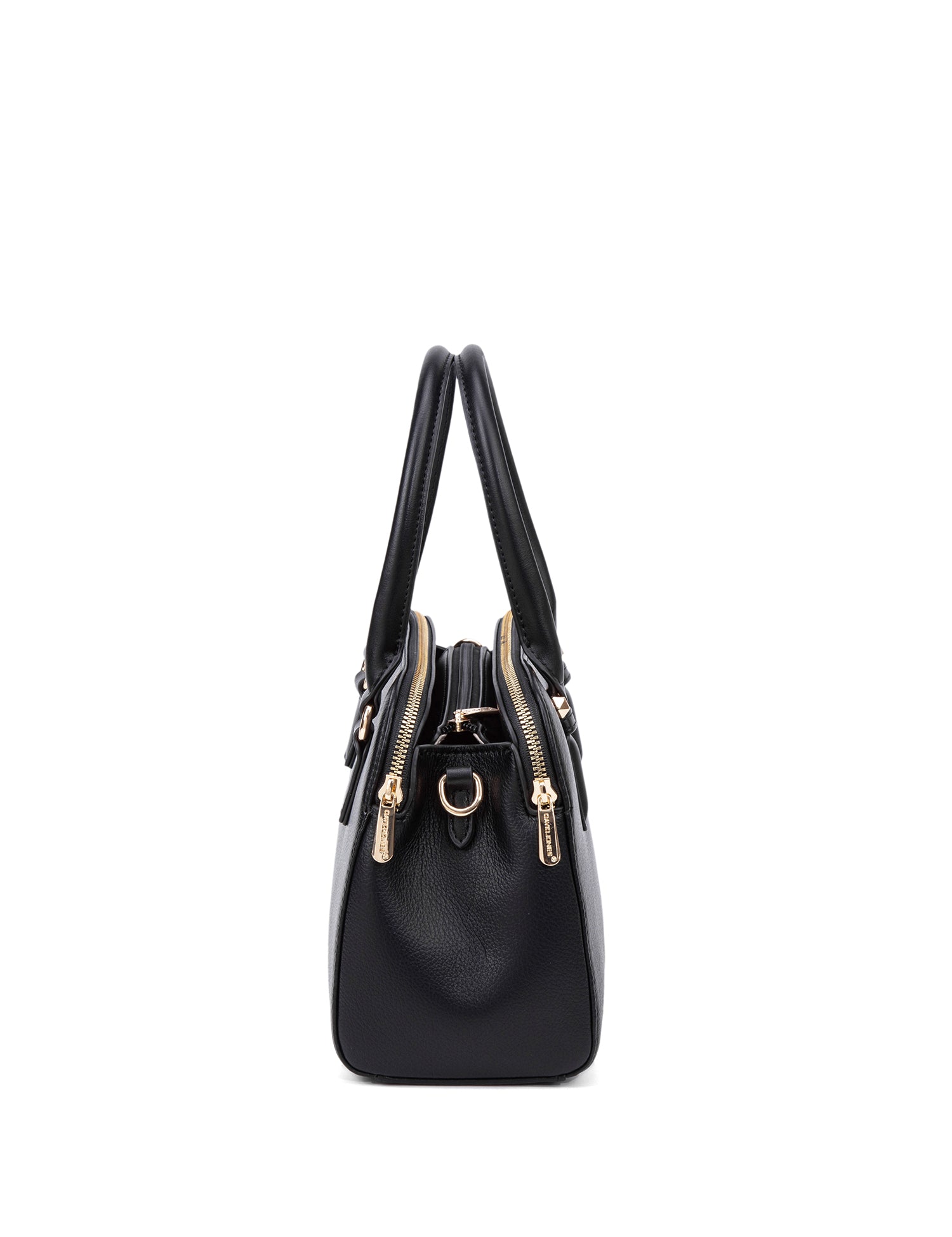 Borsa a Mano in 100% Pu Vegan Leather Nero