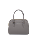 Borsa a Mano in 100% Pu Vegan Leather Grigio