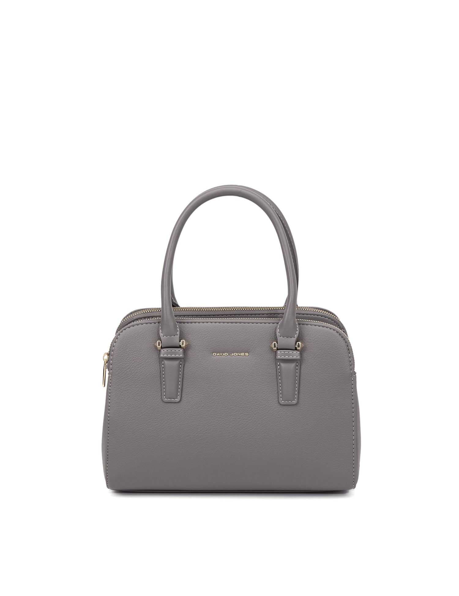 Borsa a Mano in 100% Pu Vegan Leather Grigio