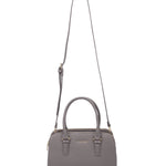 Borsa a Mano in 100% Pu Vegan Leather Grigio