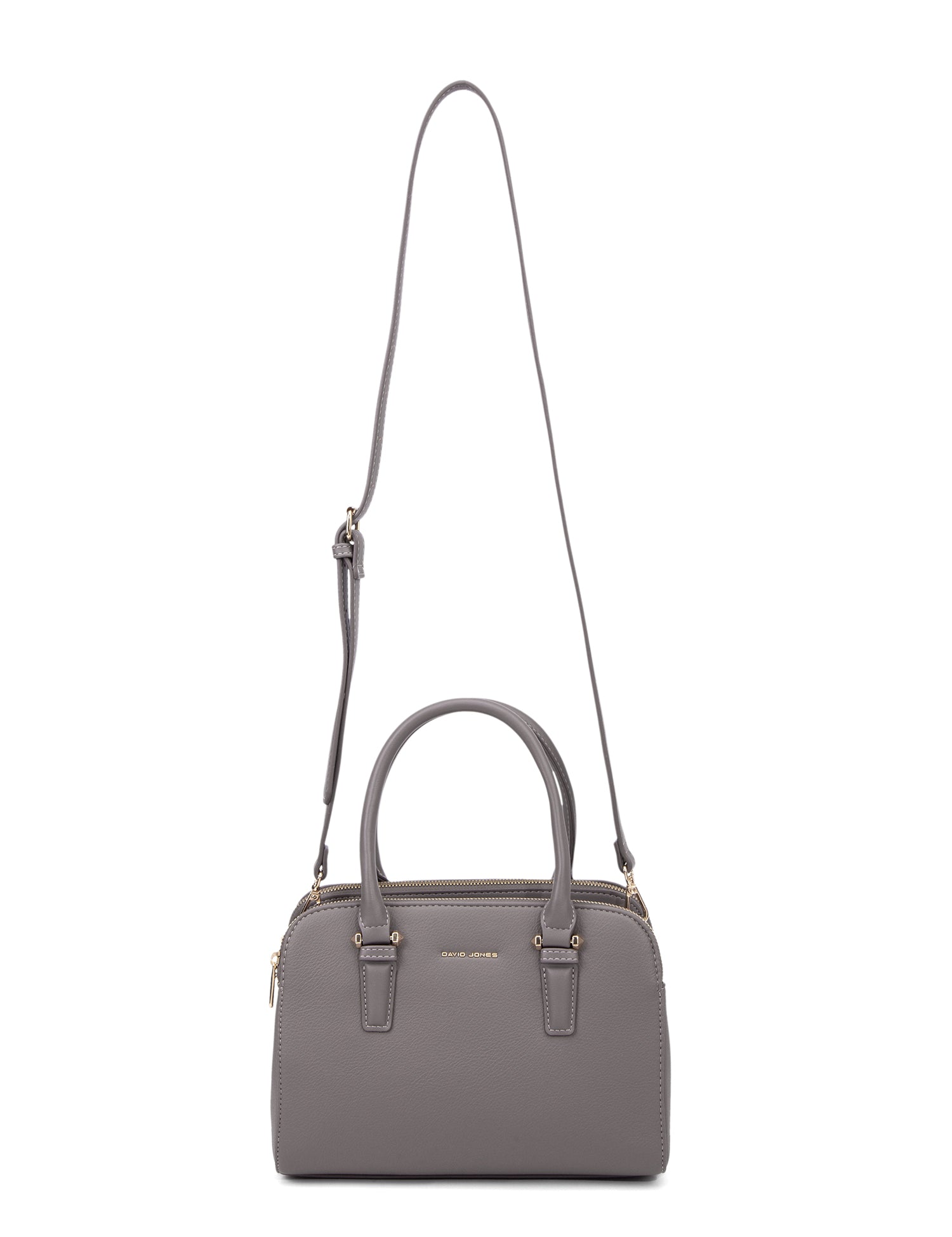 Borsa a Mano in 100% Pu Vegan Leather Grigio