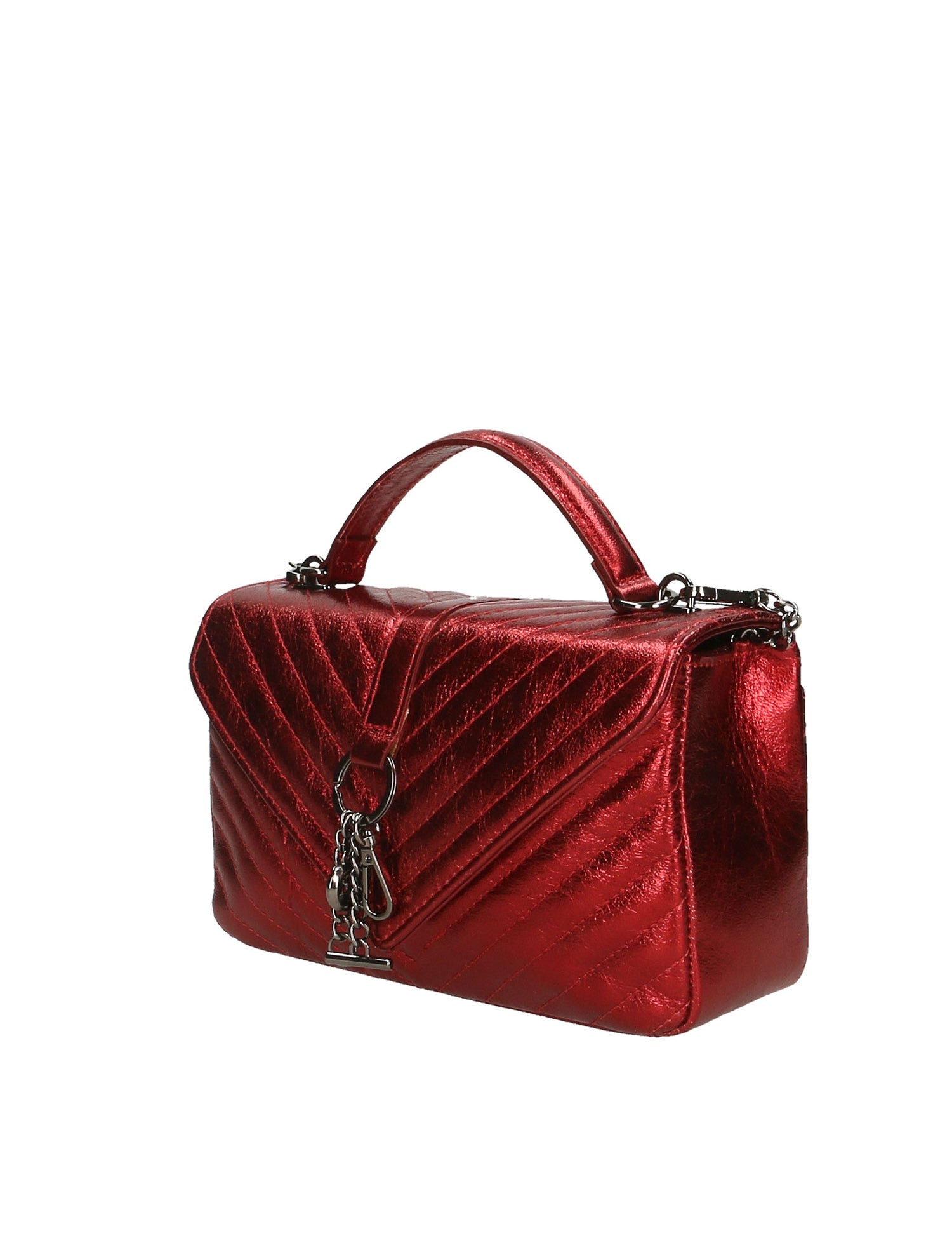 Volterra Borsa a tracolla da donna Vera Pelle 1626-ROSSO Gave Lux