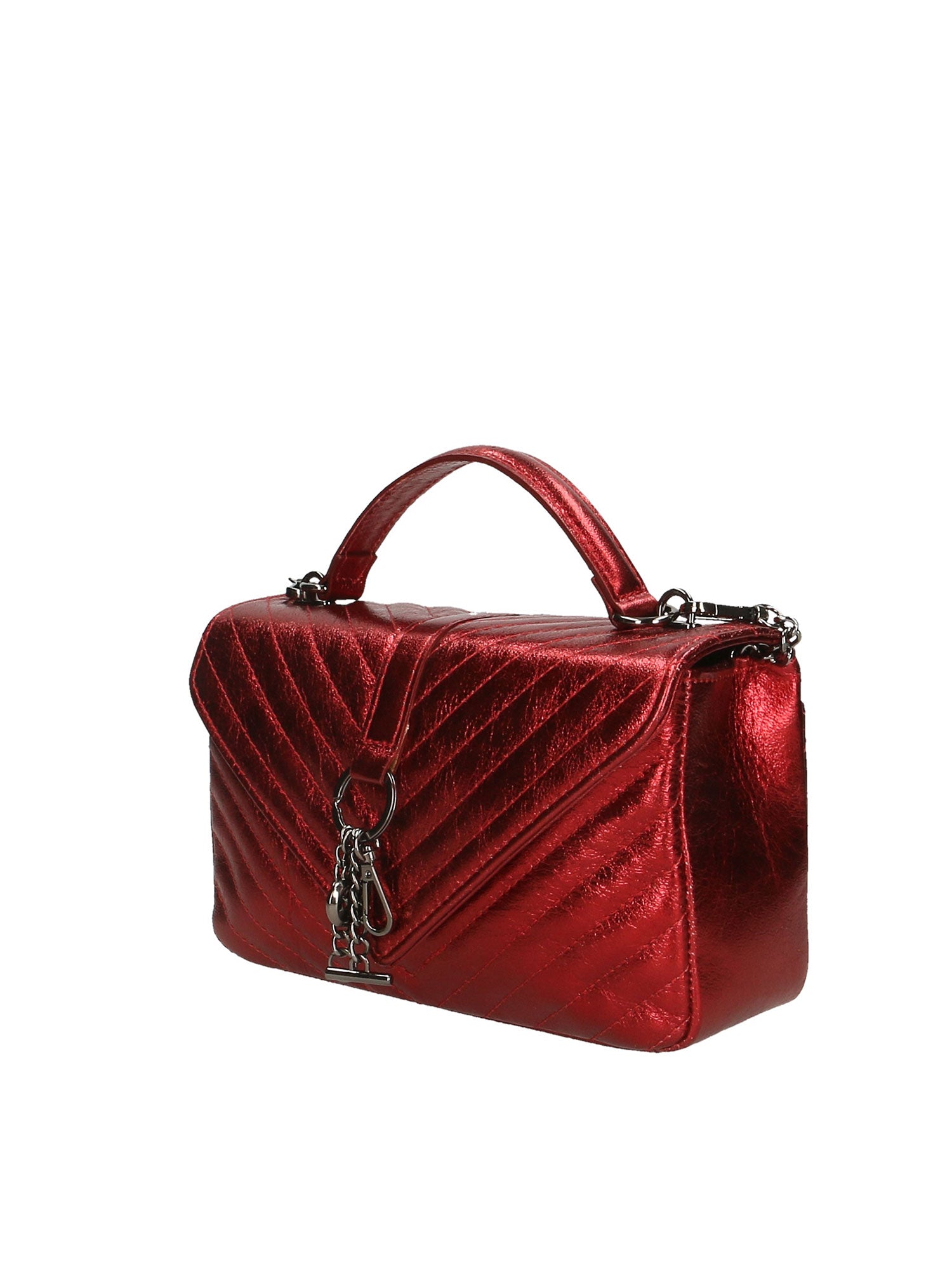 Volterra Borsa a tracolla da donna Vera Pelle 1626-ROSSO Gave Lux
