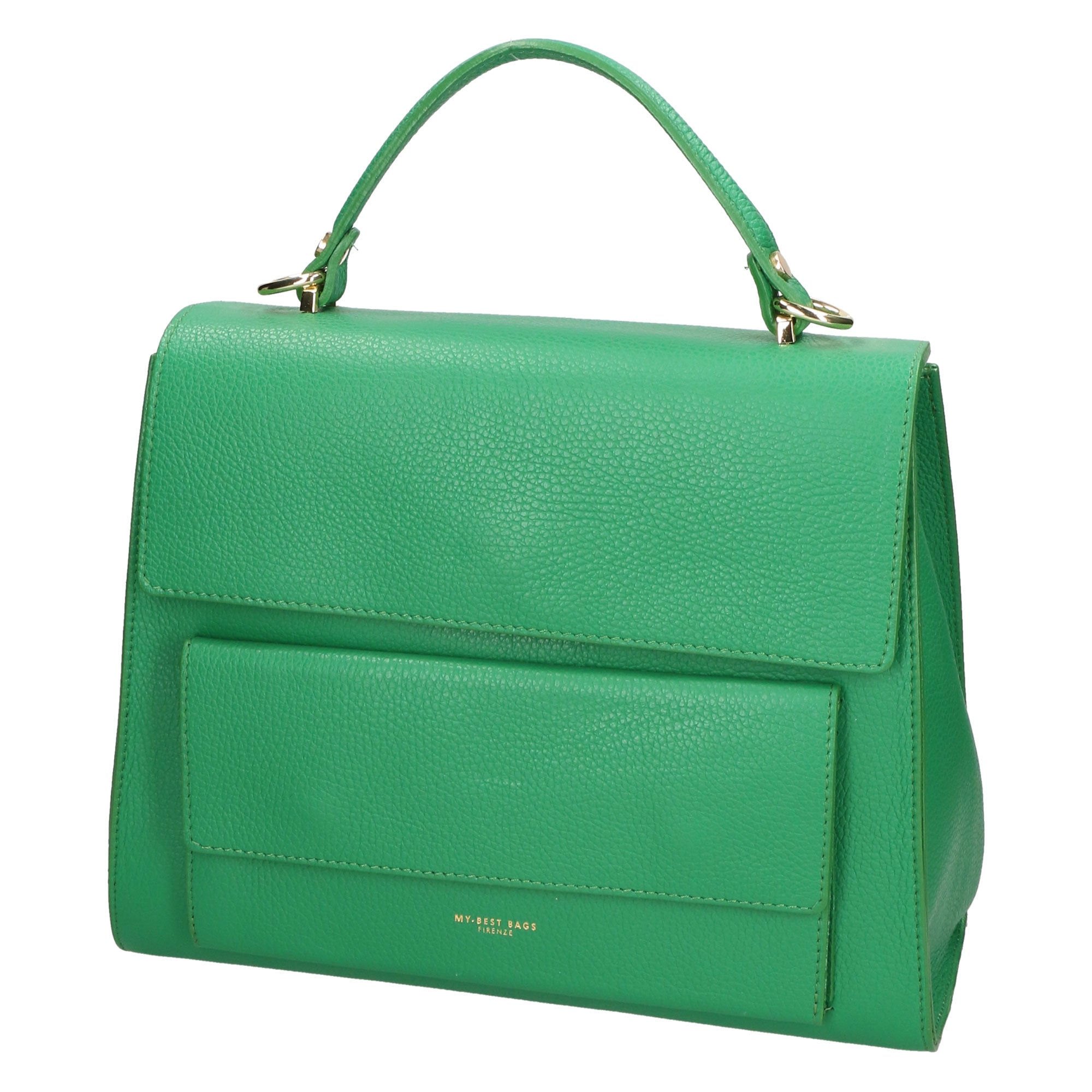 Borsa a mano da donna 100% vera pelle MYB-6033-FW-VERDE My Best Bag