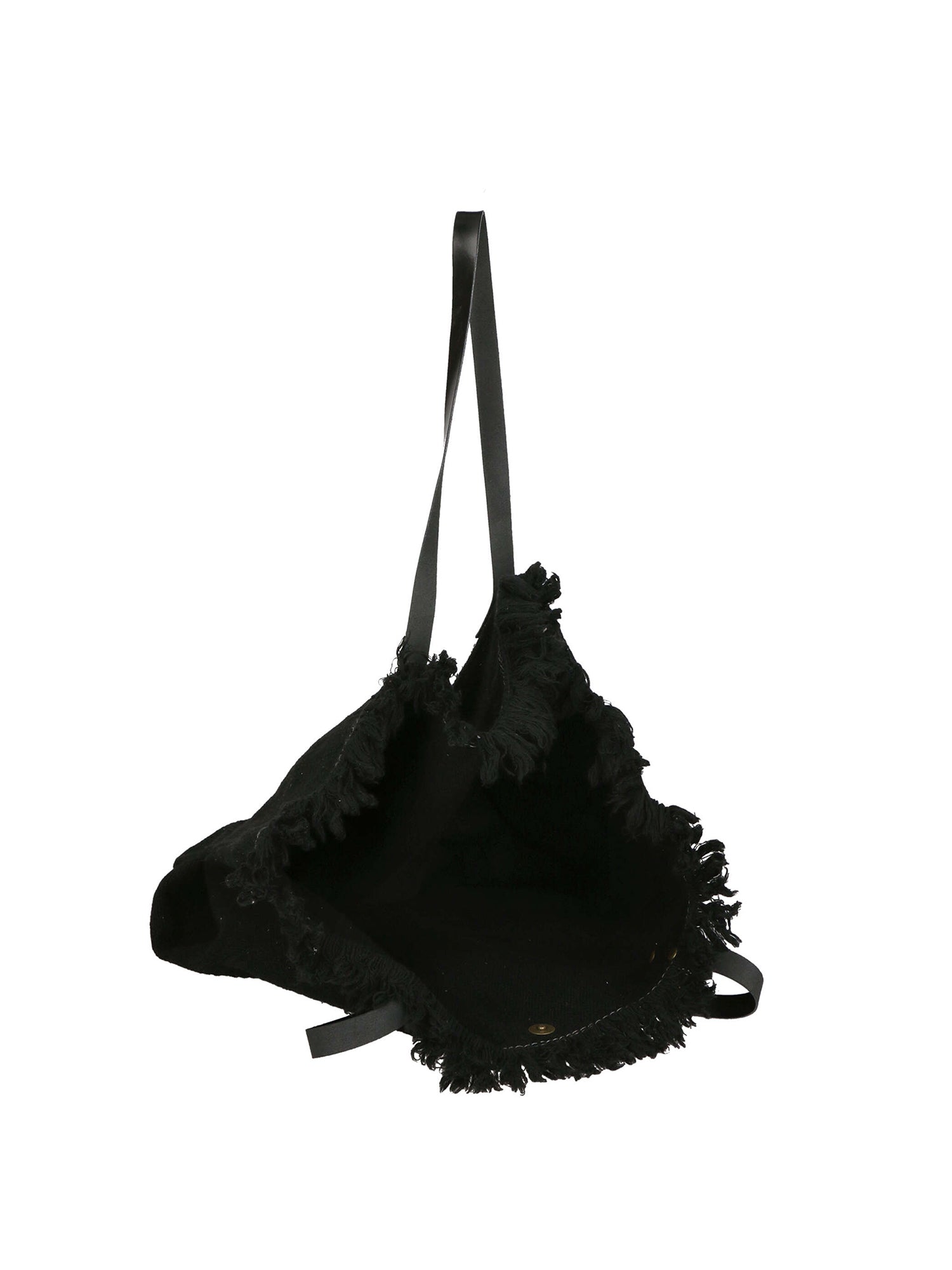 Agnese Borsa Shopper da donna Cotone e pelle 04649-D28 NERO BLACK Gave Lux