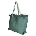 Agnese Borsa Shopper da donna Cotone e pelle 04649-D96 MENTA  Gave Lux