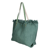 Agnese Borsa Shopper da donna Cotone e pelle 04649-D96 MENTA  Gave Lux