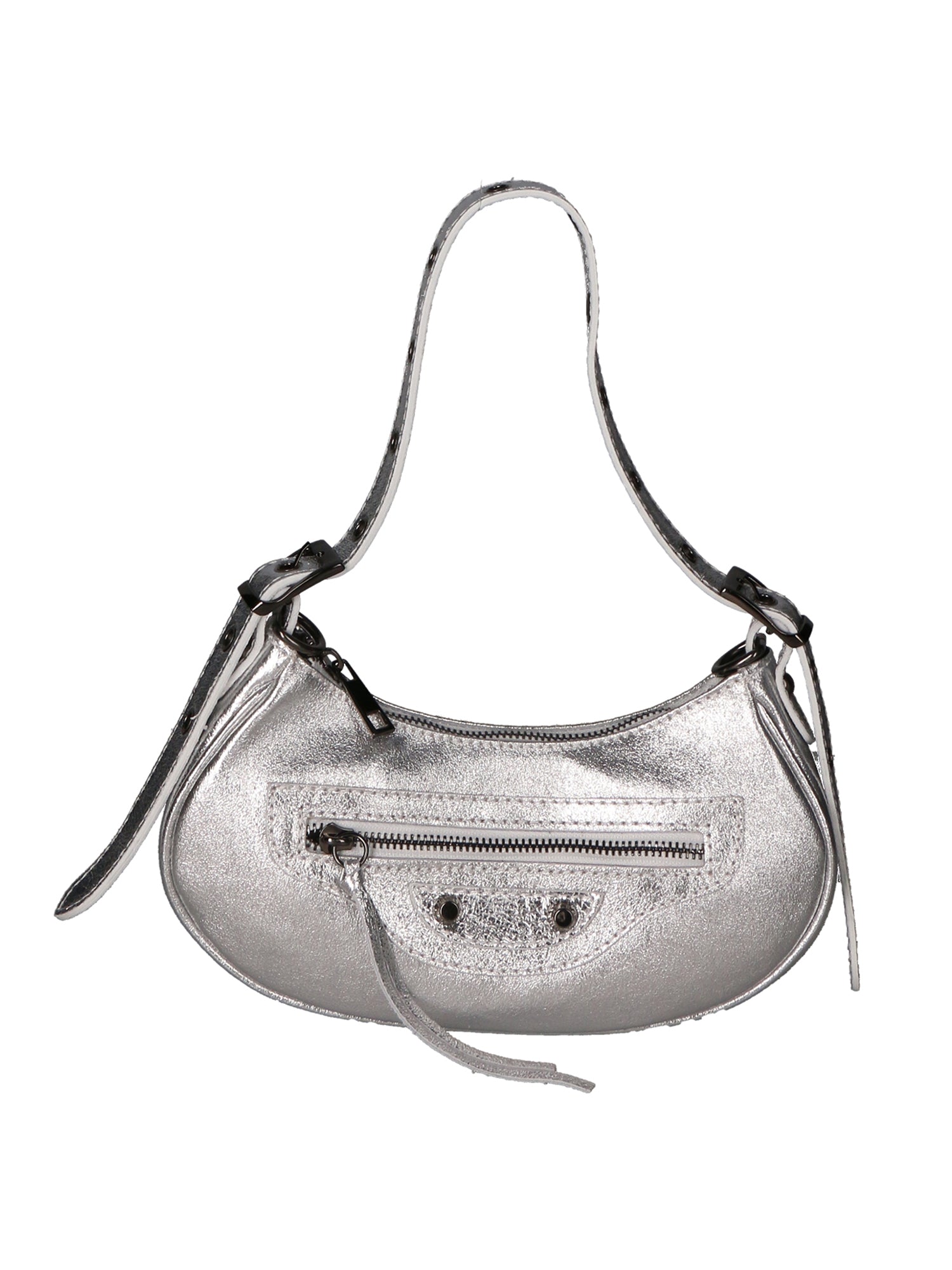 Gloria Borsa a mano da donna Vera pelle 05708L-L001 ARGENTO Gave Lux