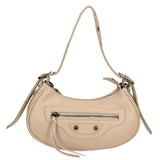 Galatea Borsa a spalla da donna Vera pelle 05708-D05 CAPPUCCINO CAPUCHIN Gave Lux