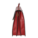 Cesare Borsa da lavoro uomo Vera pelle 7002-ROSSO Gave Lux
