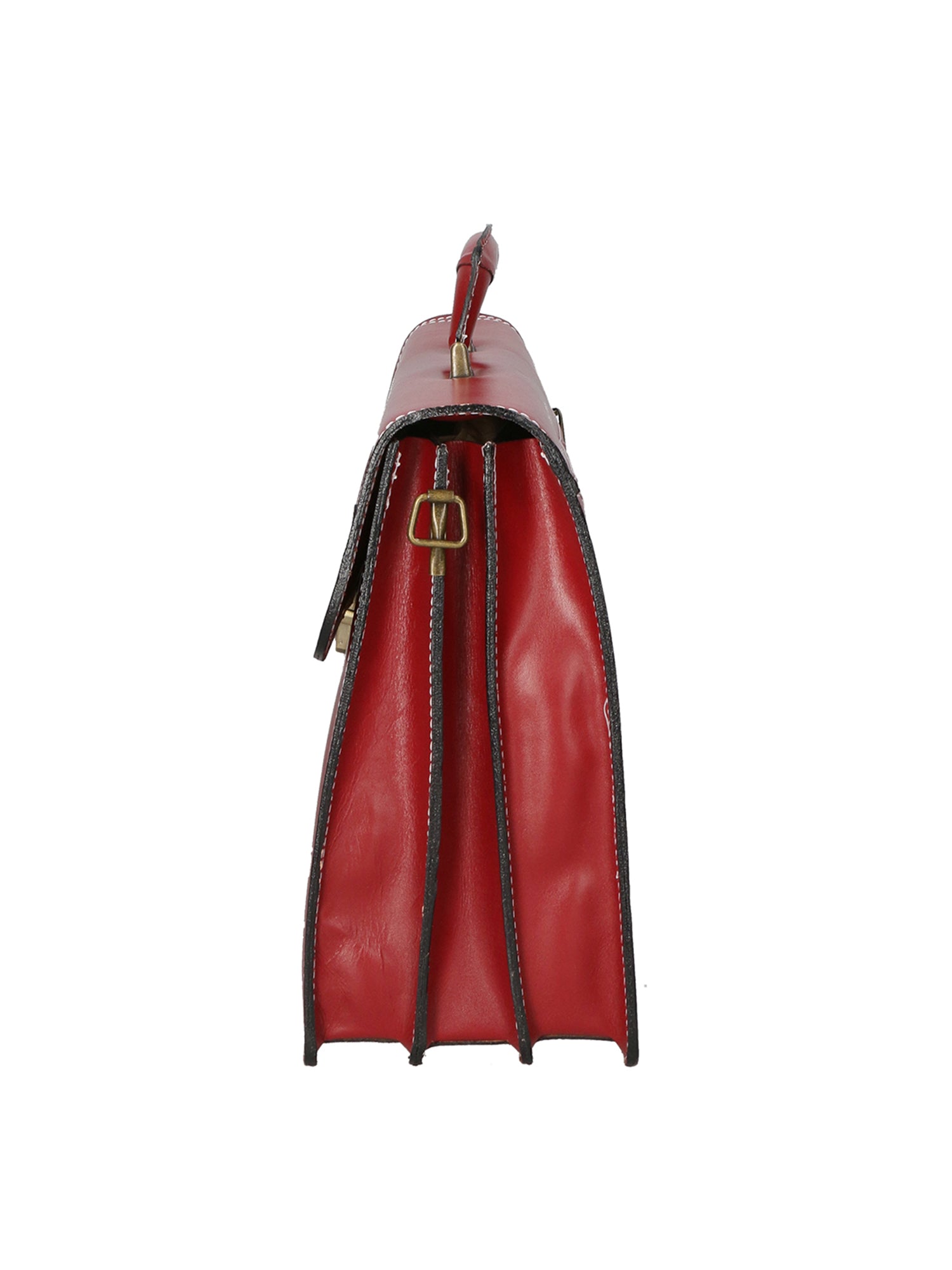 Cesare Borsa da lavoro uomo Vera pelle 7002-ROSSO Gave Lux