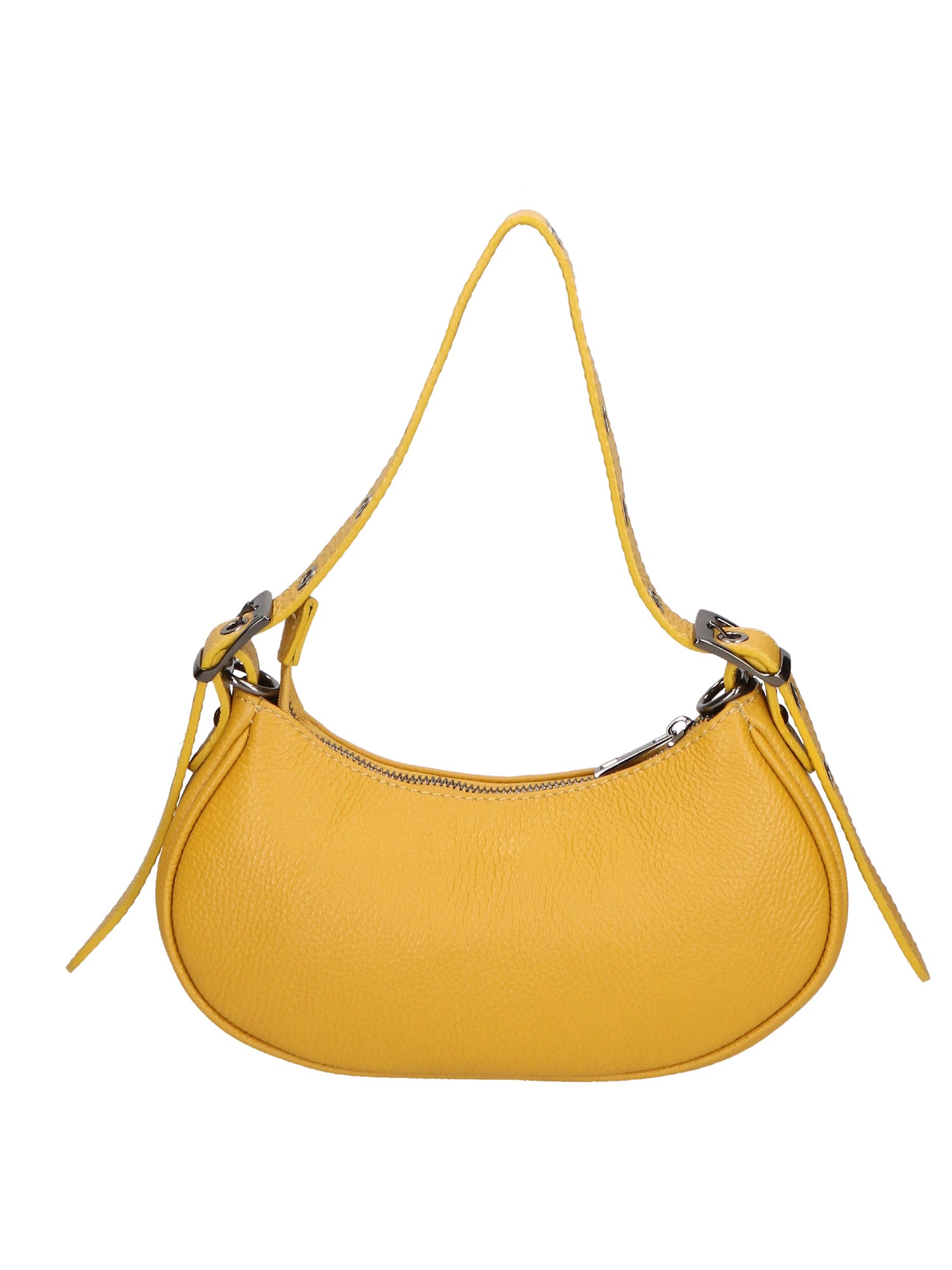 Galatea Borsa a spalla da donna Vera pelle 05708-D04 GIALLO YELLOW Gave Lux