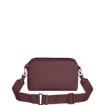 Borsa a Spalla in Polyurethane Bordeaux