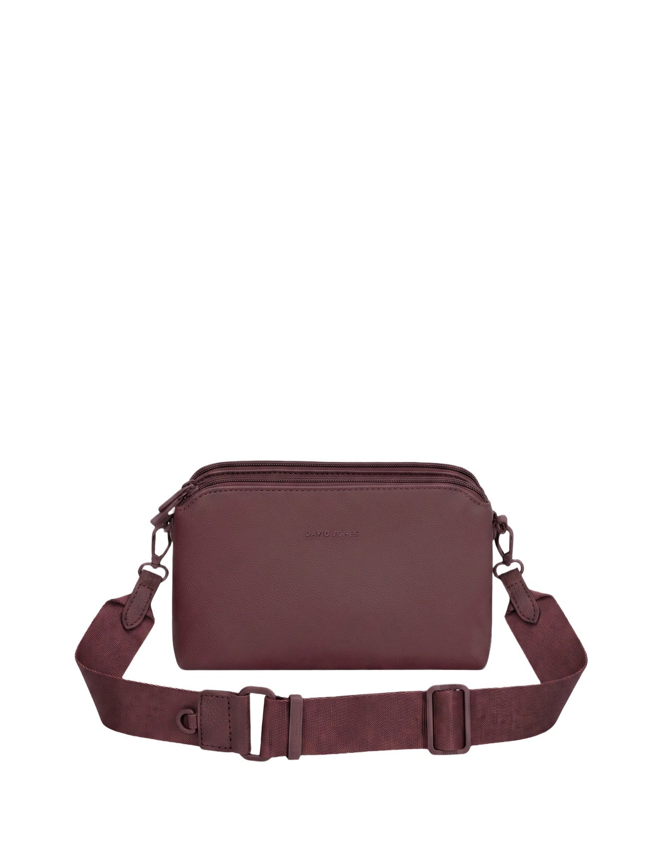 Borsa a Spalla in Polyurethane Bordeaux