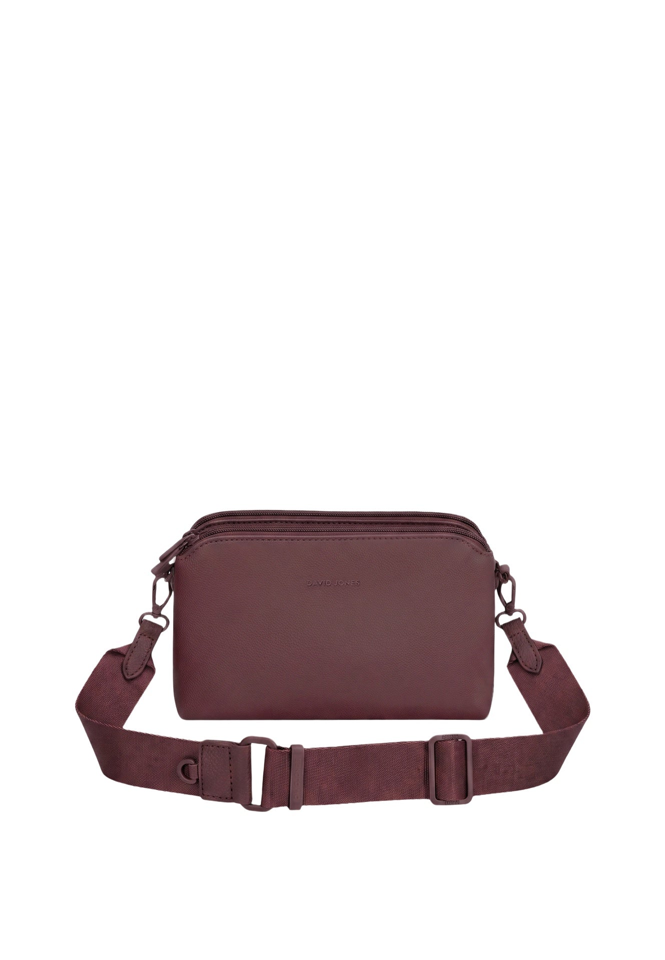 Borsa a Spalla in Polyurethane Bordeaux