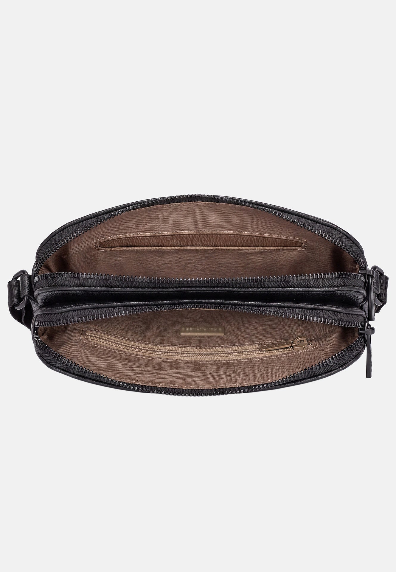 Borsa a Spalla in Polyurethane Nero