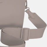 Borsa a Spalla in Polyurethane Beige Scuro
