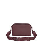Borsa a Spalla in Polyurethane Bordeaux