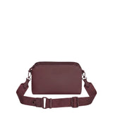 Borsa a Spalla in Polyurethane Bordeaux