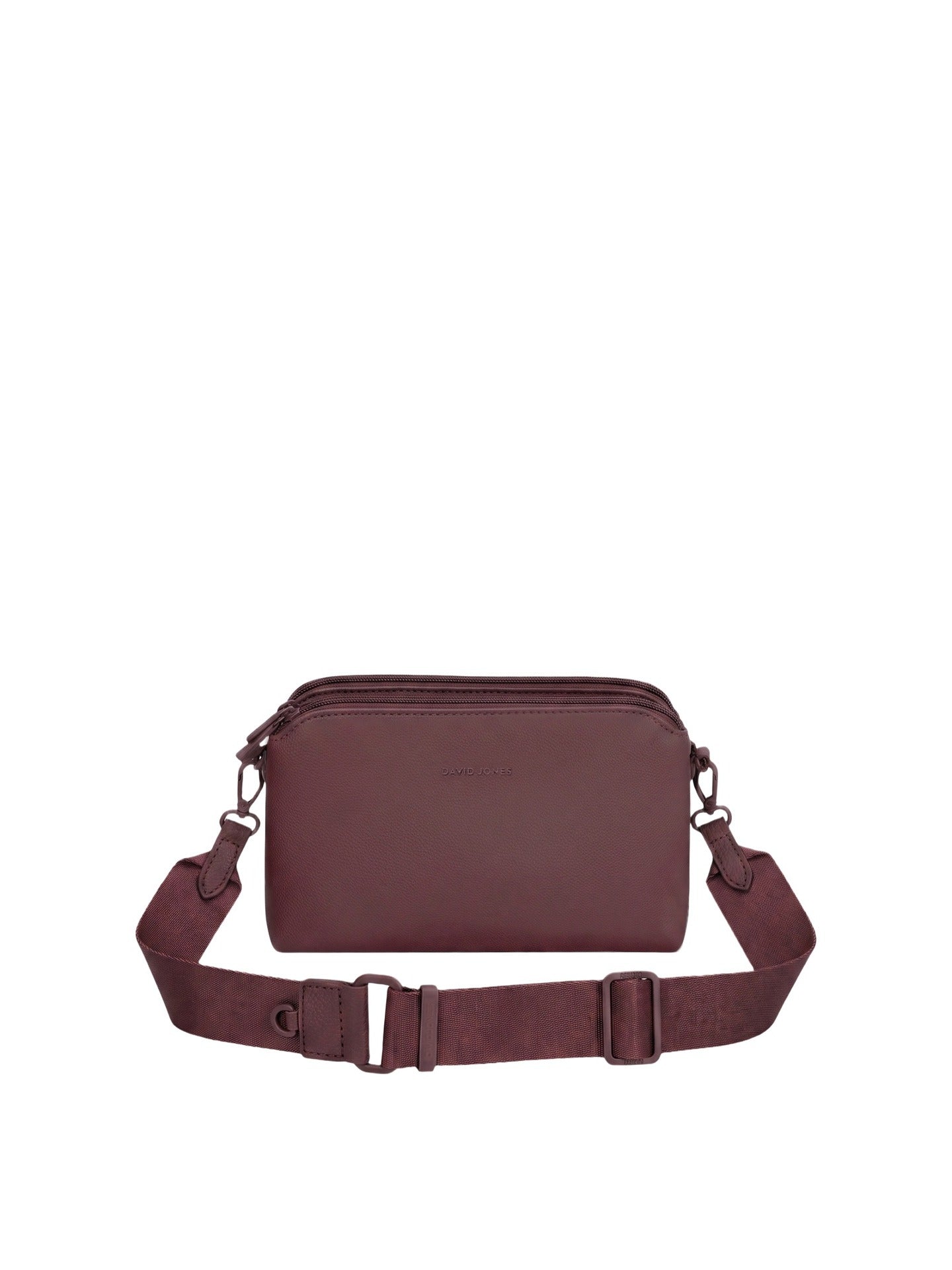 Borsa a Spalla in Polyurethane Bordeaux