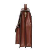 Tancredi Borsa da lavoro unisex in pelle Vera pelle 7013-MARRONE BROWN Gave Lux