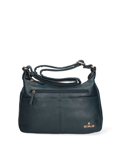 Borsa a spalla da donna Ecopelle BC1345-BLUE