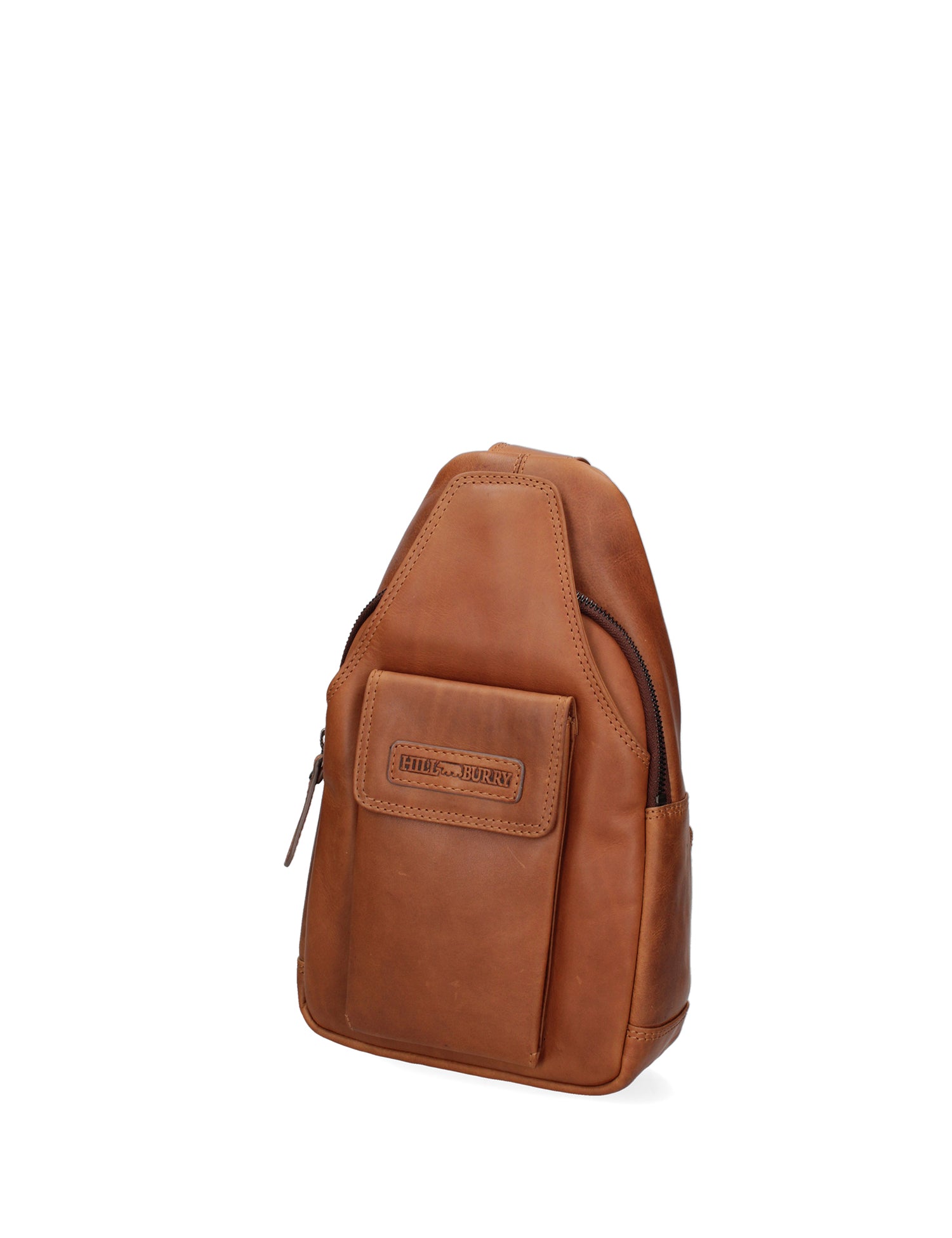Marsupio uomo in vera pelle Casual HILB-15155-CUOIO Hill Burry