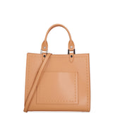 Borsa a mano da donna 100% vera pelle 07262-P 607 CUOIO Roberta Rossi