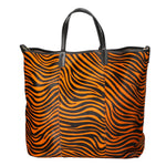 Borsa a mano da donna Vera pelle MYB-8053-FW-ZEBRA ARANCIO My Best Bag