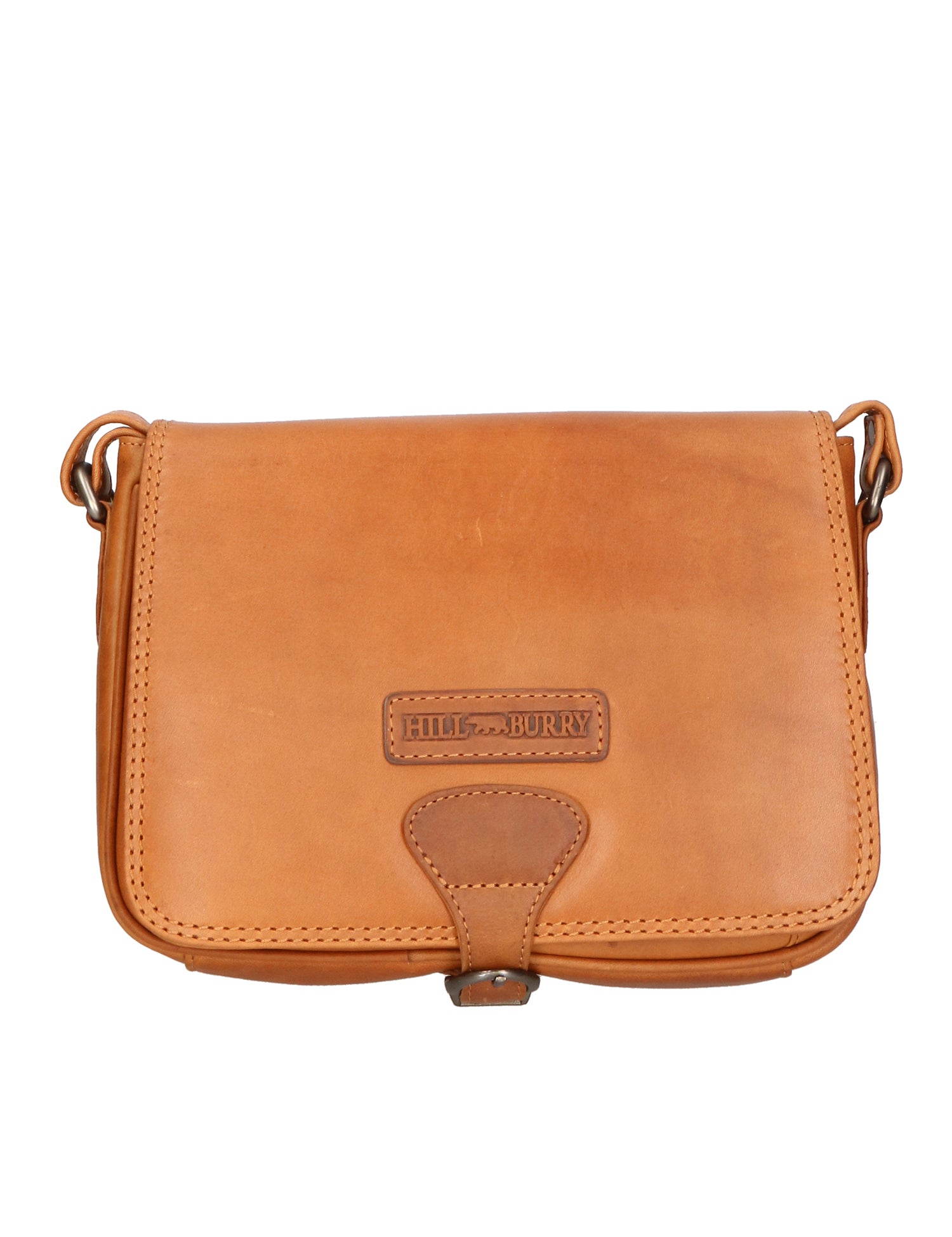 Borsa a tracolla da uomo 100% vera pelle HILB-4003-CUOIO Hill Burry