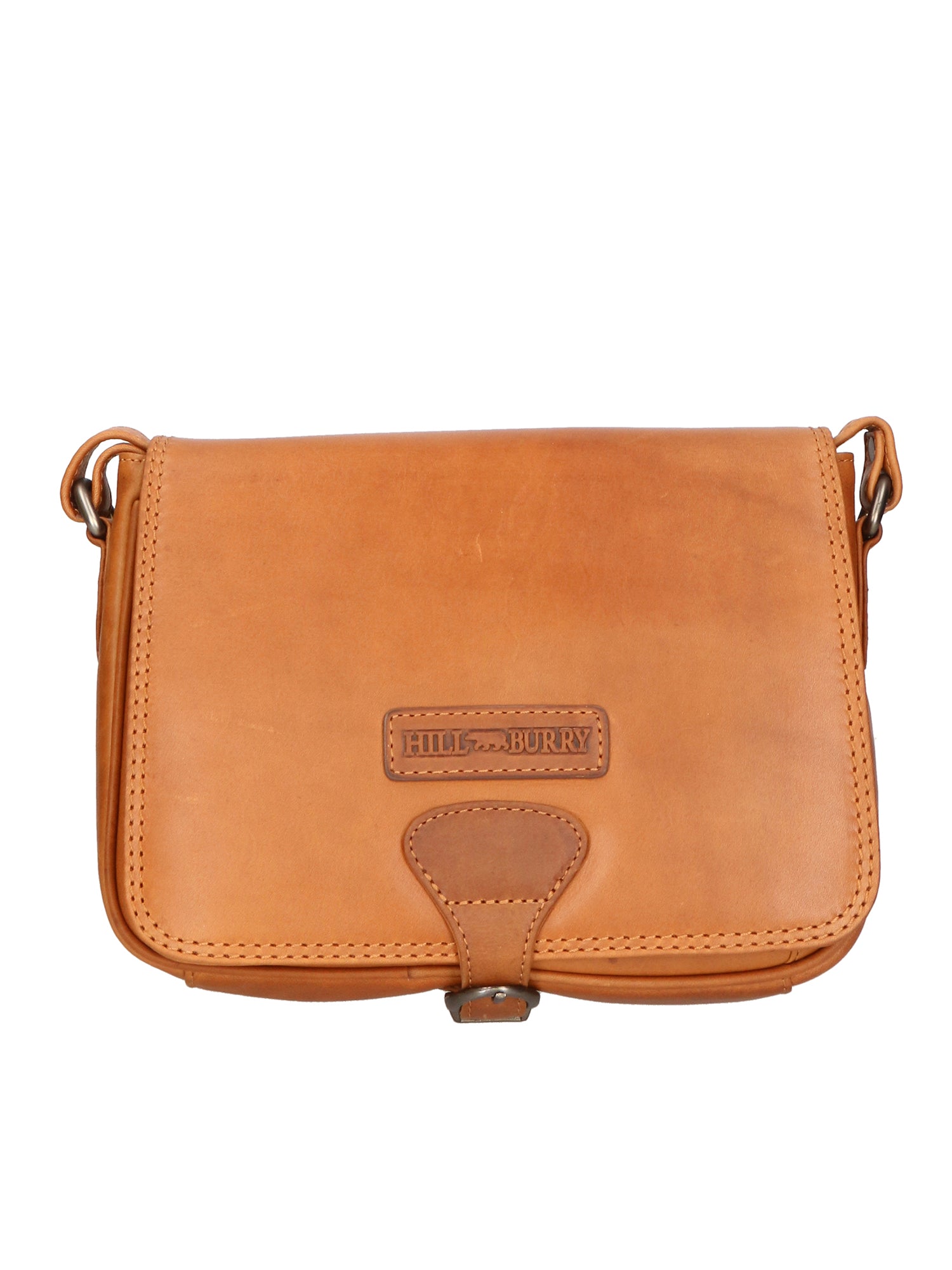 Borsa a tracolla da uomo 100% vera pelle HILB-4003-CUOIO Hill Burry