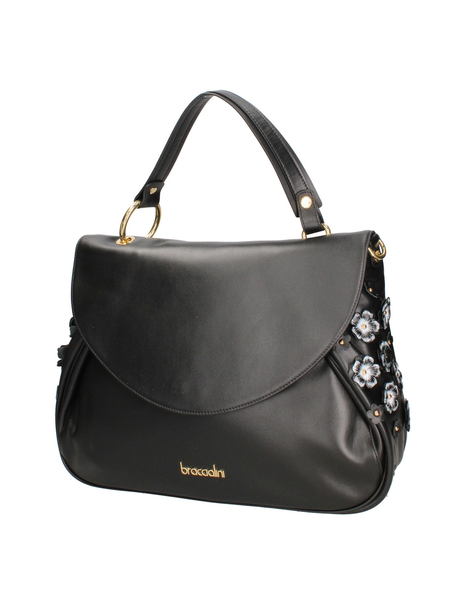Zelia Ultra Borsa a mano da donna 100% pelle B17243-NERO Braccialini