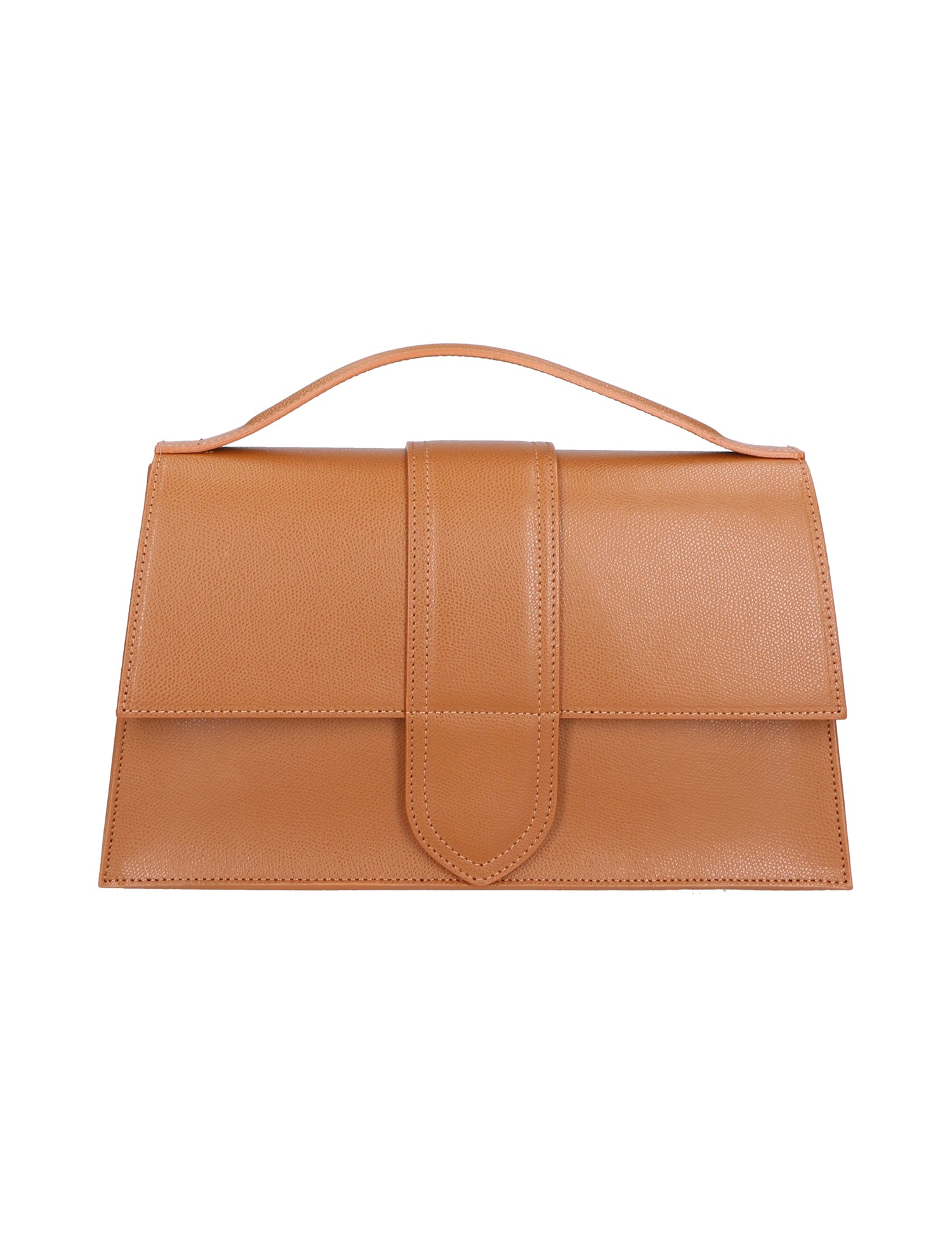 Lina Borsa a mano da donna Vera pelle 06517-COGNAC Gave Lux