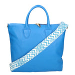 Ginny Borsa a spalla da donna Vera pelle 05981-D222 BLU ASTER Gave Lux