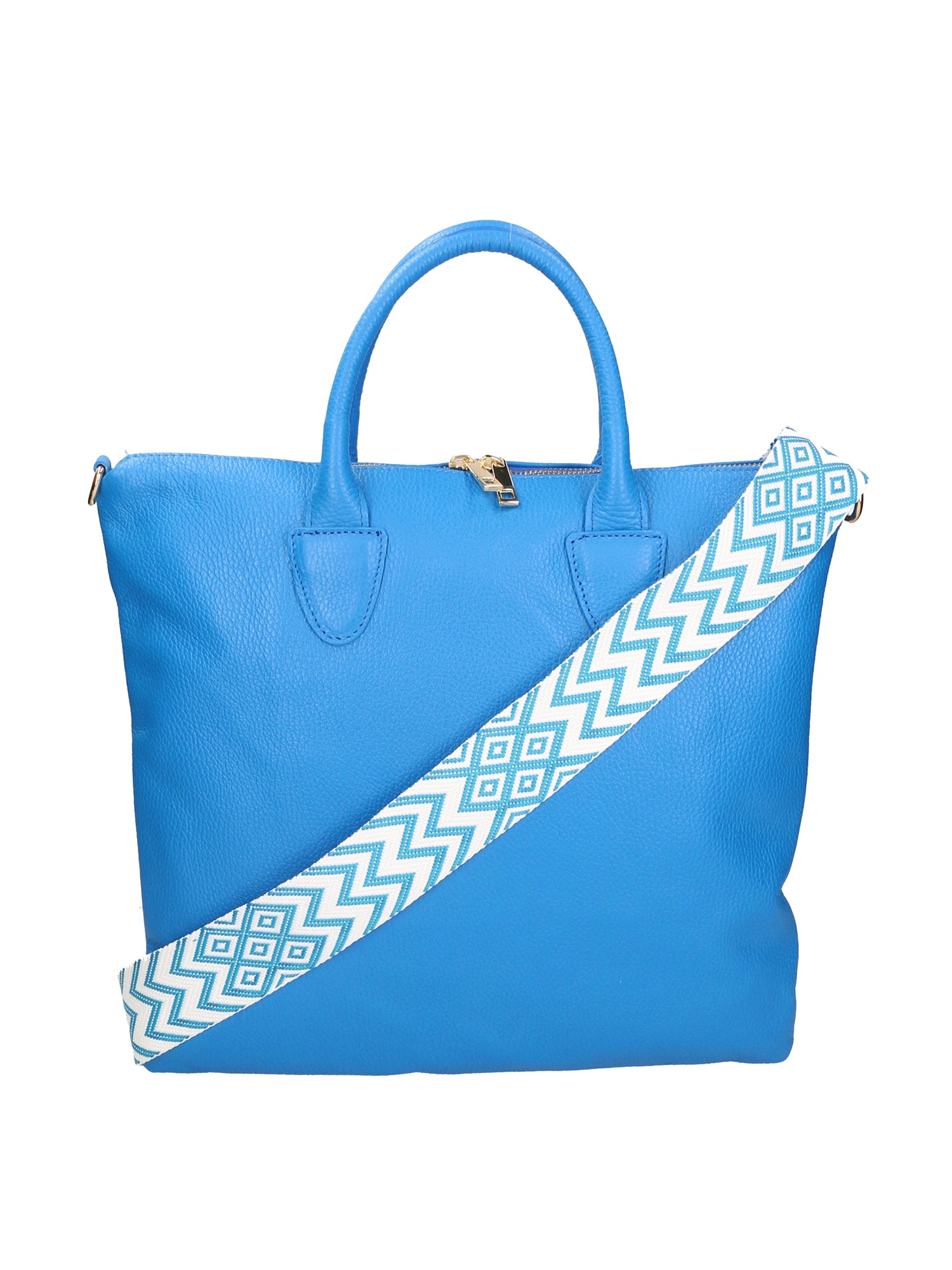 Ginny Borsa a spalla da donna Vera pelle 05981-D222 BLU ASTER Gave Lux