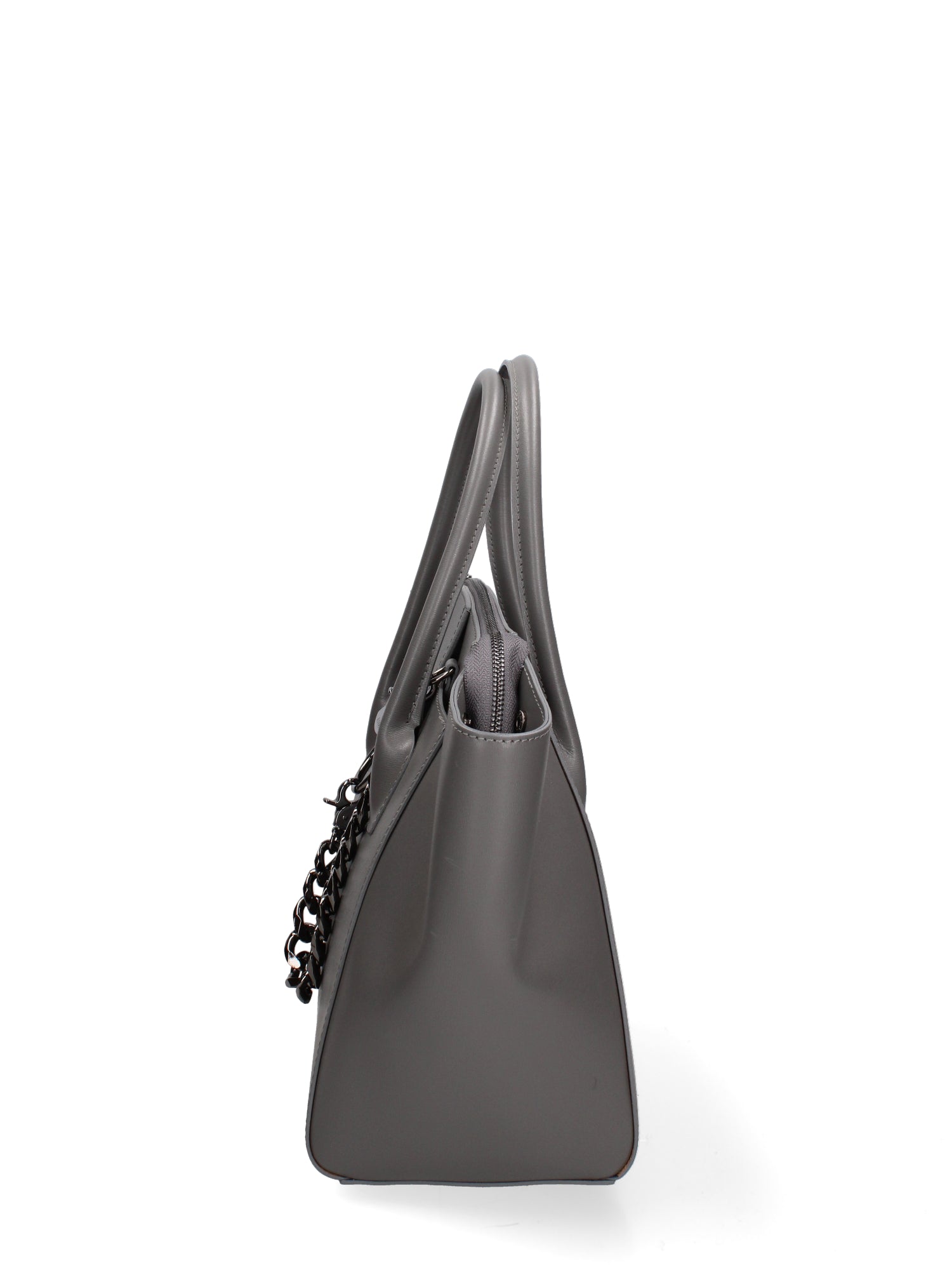 Borsa a mano da donna 100% vera pelle JR-W-1101LBX-D. GREY-CDF John Richmond