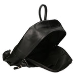 Cloe Zaino da donna in vera pelle Artigianale 6161-NERO BLACK Gave Lux