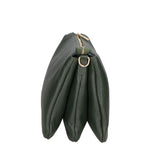 Borsa a tracolla da donna 100% pelle MYB-6049-FW-D14 VERDE SCURO DARK GREEN My Best Bag