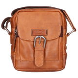 Borsa a tracolla unisex vera pelle 100% Made in Italy SN5863747-TAN Santini Firenze