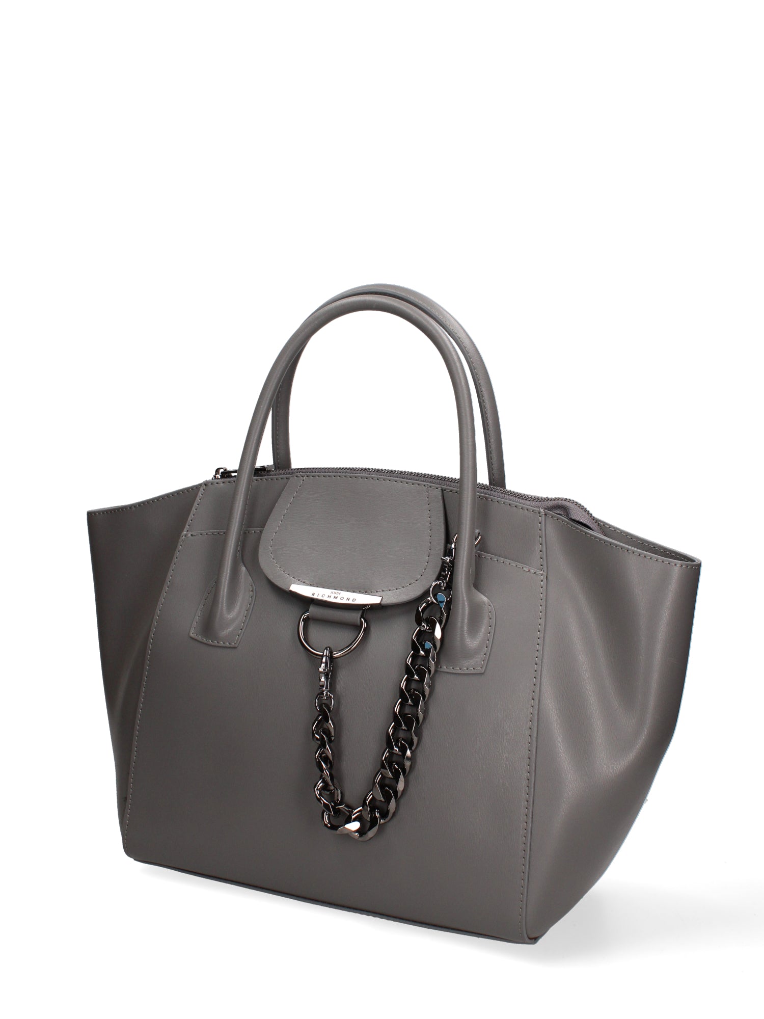 Borsa a mano da donna 100% vera pelle JR-W-1101LBX-D. GREY-CDF John Richmond