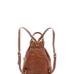 Zaino in vera pelle unisex Made in Italy 4030-MARRONE Alessia Firenze