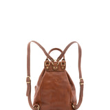Zaino in vera pelle unisex Made in Italy 4030-MARRONE Alessia Firenze