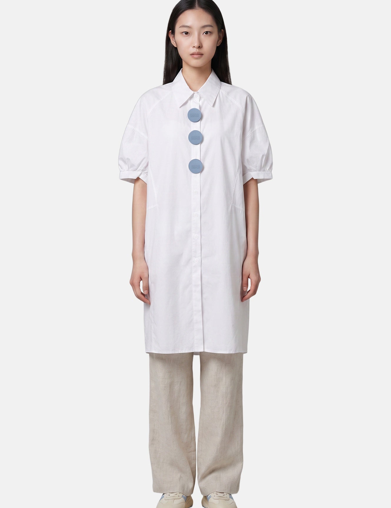 Vestito in Cotone Bianco