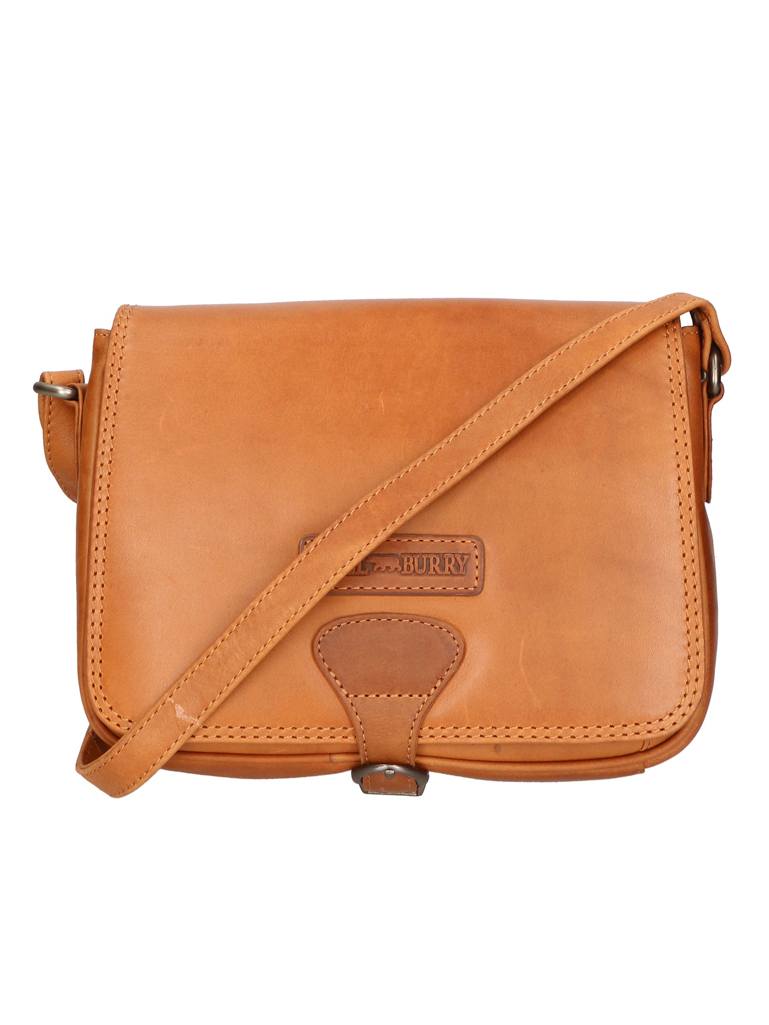 Borsa a tracolla da uomo 100% vera pelle HILB-4003-CUOIO Hill Burry