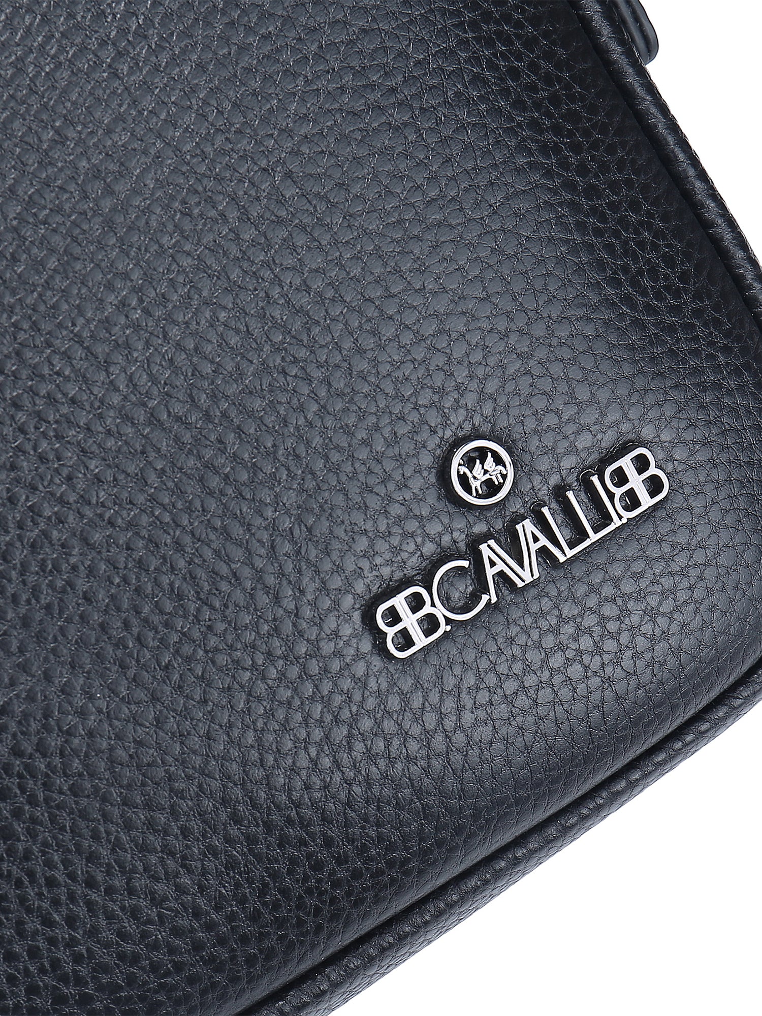 Borsa a tracolla uomo vera pelle Casual BC1480-BLACK B Cavalli