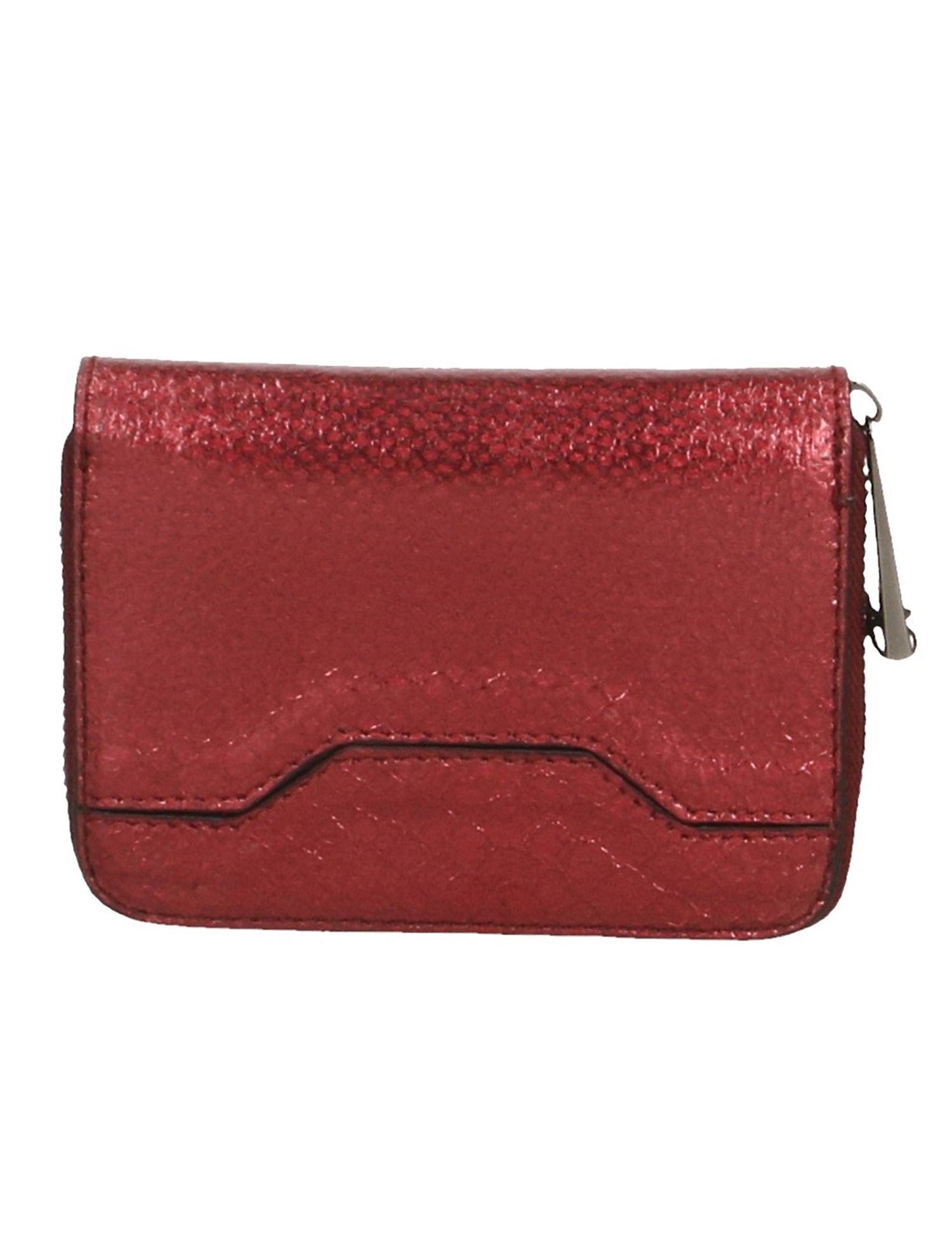 Nohemi Portafoglio donna vera pelle Zip 524072-ROSSO RED Gave Lux