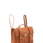 Zaino in vera pelle unisex 100% cotone 4431-MIELE Alessia Firenze
