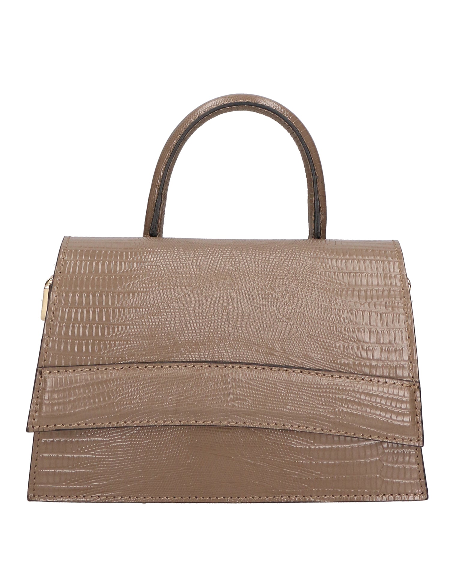 Ariel Borsa a mano da donna Vera pelle 05458-LU40 TAUPE SCURO DARK TAUPE Gave Lux
