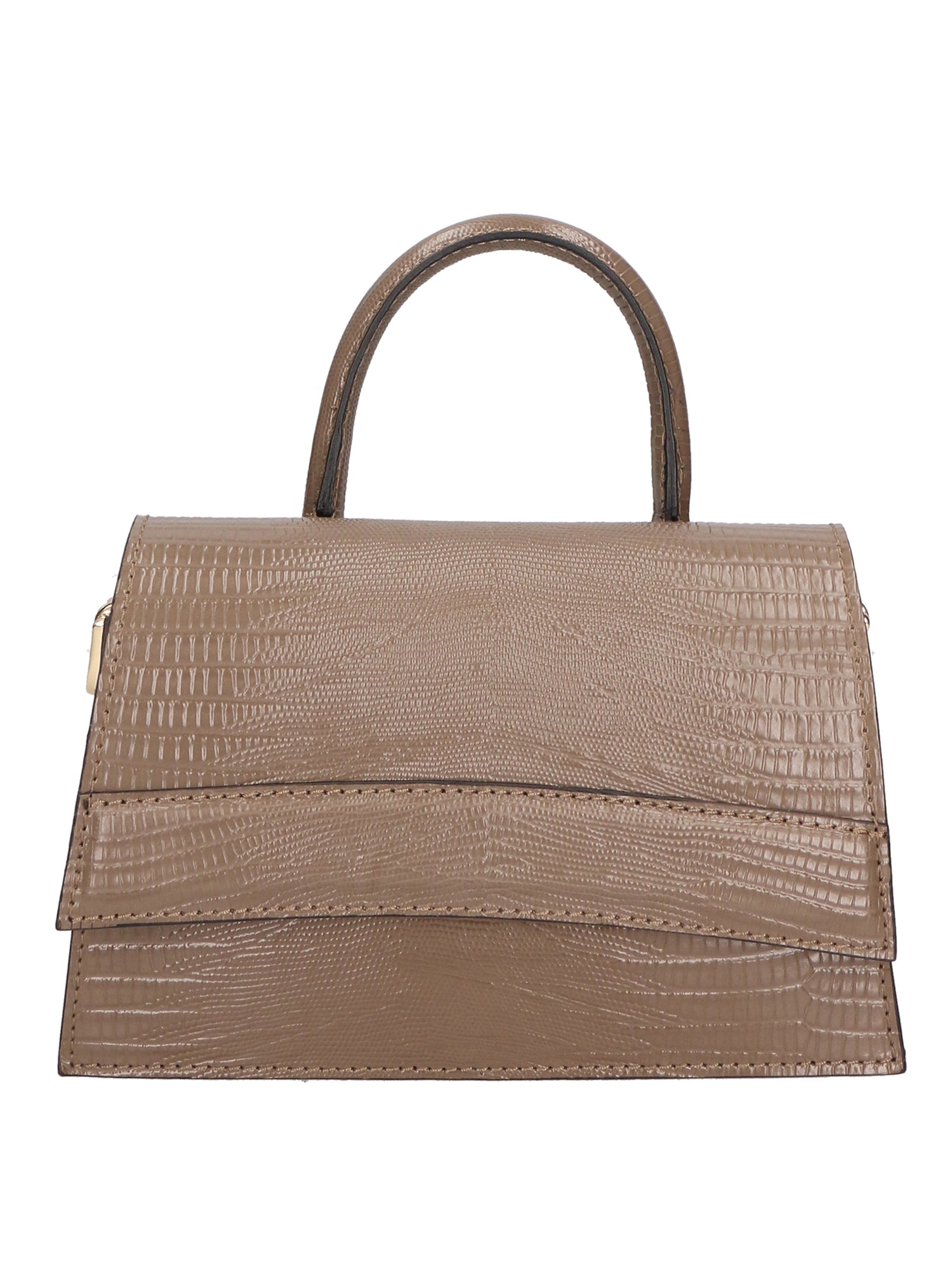 Ariel Borsa a mano da donna Vera pelle 05458-LU40 TAUPE SCURO DARK TAUPE Gave Lux