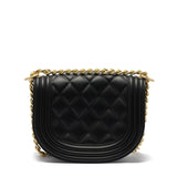 Borsa a mano da donna 100% PVC FLAT ZOE-BLACK + OFF GOLD Marc Ellis